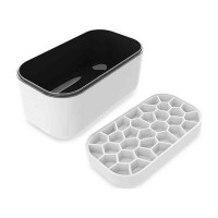 Форма для льда с контейнером, 22.5 х 12.5 см, ABS пластик, белый, серия Ice, LEKUE, Испания_00817020059166781414.jpg