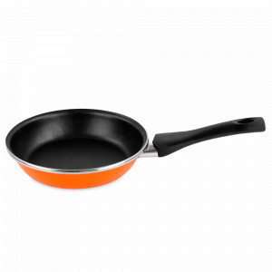 Сковорода, 26 см, сталь, стеклоэмаль, оранжевый, серия Valencia 21, VITRINOR, Испания, Сковороды из нержавеющей стали