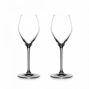 Набор из 2-х бокалов для шампанского CHAMPAGNE GLASS, 305 мл, 22,2 см, хрусталь, серия Heart to Heart, RIEDEL, Австрия, Свадебные бокалы