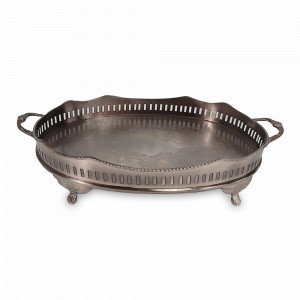 Поднос овальный Bronze, 44 см, латунь, бронзовый, ROOMERS TABLEWARE, Нидерланды, Подносы