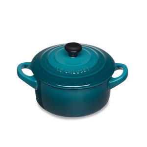 Кокот , 0,25 л, 10 см, керамика, бирюзовый, серия Deep Teal, LE CREUSET, Франция, Кокотницы