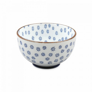 Салатник порционный Mizu, 13 см, 550 мл, фарфор, белый, декор, серия Japan Flower, TOKYO DESIGN, Нидерланды, Салатники порционные