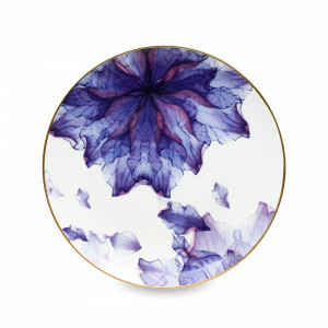 Тарелка обеденная, 27 см, фарфор, белый, декор, HOMEFEEL, Россия, Тарелки