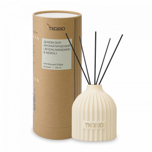 Диффузор ароматический Lemon, Mandarin &amp; Neroli , 200 мл, бежевый, серия Edge, TKANO, Китай, Ароматы для дома TKANO