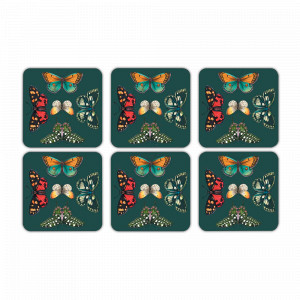 Набор подставок «Гармония», 6 шт, 10 х 10 см, пробка, декор, серия Botanic Garden Harmony, PIMPERNEL, Великобритания, Подставки для горячего