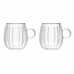 Набор из 2-х кружек с двойными стенками, 250 мл, боросиликатное стекло, серия Chalet, DECOR DE TABLE, Россия, DECOR DE TABLE (Россия)