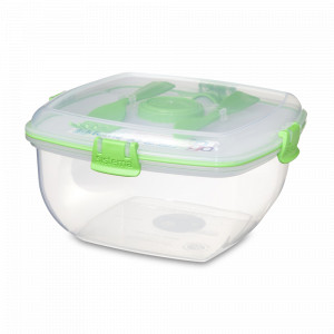 Контейнер с охлаждающим элементом и с приборами, 1,63 л, пластик, серия To Go, SISTEMA, Новая Зеландия, SISTEMA (Новая Зеландия)