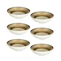 Набор из 6-ти розеток Cream Gold, 11 см, фарфор, кремовый, золотой, серия Constanza Majestic, FALKENPORZELLAN, Германия, 