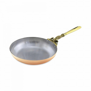 Сковорода «Кукуруза», 18 см, 600 мл, медь, серия Медная посуда, Кольчугинский Мельхиор, Россия, Кольчугинский мельхиор