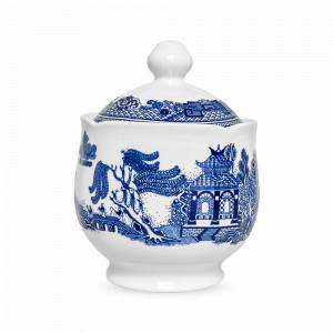 Сахарница , 280 мл, фарфор, белый, синий, серия Blue Willow, GRACE BY TUDOR, Великобритания, GRACE BY TUDOR (Великобритания)