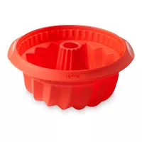 Форма для выпечки кекса «Саварен», 22 х 10 см, силикон, красный, LEKUE, Испания, 