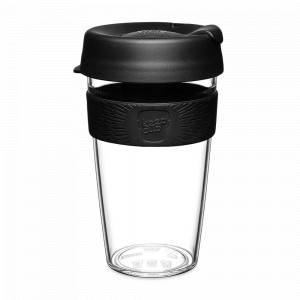 Кружка дорожная Original L, полипропилен, 454 мл, серия Clear Black, KEEPCUP, Австралия, KEEPCUP (Австралия)