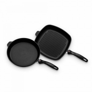 Набор сковород с алмазным покрытием, 2 предмета, алюминий, черный, серия XD Classic+, SWISS DIAMOND, Швейцария, SWISS DIAMOND (Швейцария)