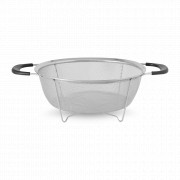 Дуршлаг, 25,5 см, нержавеющая сталь 18/10, серебристый, серия Essentials, BERGHOFF, Бельгия, Дуршлаги