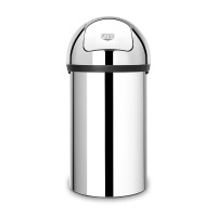 Контейнер для мусора, 60 л, нержавеющая сталь, хром, серия PUSH BIN, BRABANTIA, Бельгия