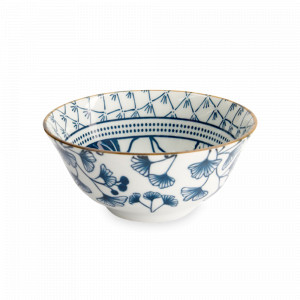 Салатник порционный Ivy, 14.8 см, 500 мл, фарфор, белый, синий, серия Flora Japonica, TOKYO DESIGN, Нидерланды, Салатники порционные