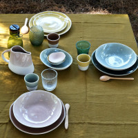 Салатник 22,5 см, керамика, розовый, серия Maguelone, JARS, Франция_00808540041779104592.jpg