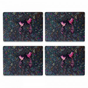 Набор подставок под горячее «Дикие цветы, 4 шт, 40 х 30 см, пробка, декор, серия Ботанический сад, PIMPERNEL, Великобритания, Набор плейсматов