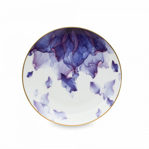 Тарелка десертная, 20 см, фарфор, белый, декор, HOMEFEEL, Россия, Тарелки