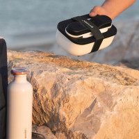 Набор из ланч-бокса и приборов, 20 х 12 см, полипропилен, нержавеющая сталь, белый, серия Store Go, GUZZINI, Италия_00802420039305496404.jpg