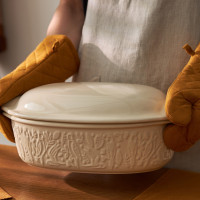 Форма для выпечки хлеба Parrot, 4 л, 38 х 25 см, керамика, бежевый, серия Birds of Paradise, LIBERTY JONES, Россия_00817550039387097355.jpg