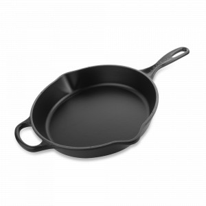 Чугунная эмалированная сковорода глубокая с толстым дном, 26 см, черный, LE CREUSET, Франция, Чугунная посуда Le Creuset 