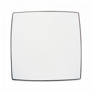 Тарелка квадратная обеденная, 25 см, фарфор, белый, серия SD One, GUY DEGRENNE, Франция, Красивые тарелки для сервировки