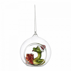 Украшение новогоднее Festive Snake, 9 см, стекло, серия New Year Essential, TKANO, Россия, Декор для дома TKANO