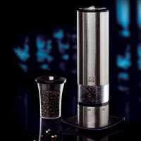 Мельница для перца электрическая 20 см, матовая сталь/акрил, серия Elis, PEUGEOT, Франция_00776260058260797271.jpg