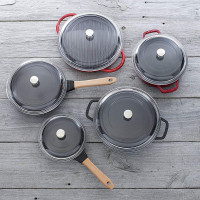 Сотейник с крышкой, 24 см, чугун, стекло, вишневый, серия La Cocotte, STAUB, Франция_00795630067575477328.jpg