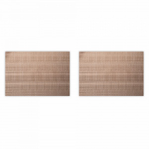 Набор из 2-х подстановочных прямоугольных салфеток, 33 х 48 см, пвх, коричневый, серия Natural, WO HOME, Германия, Салфетки подстановочные