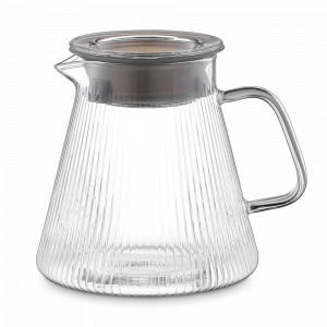 Кофейник -сервер, 600 мл, боросиликатное стекло, прозрачный, серия Soft Ripples, LIBERTY JONES, Россия, Кофейники