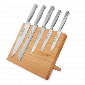 Набор из 5-и кухонных ножей на магнитной подставке из дуба, серия Kappa, GUDE, Золинген, Германия, GUDE (Германия)