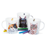 Кружка «Серый кот», 320 мл, костяной фарфор, белый, декор, серия Lomond, DUNOON, Великобритания_00811880053926791722.jpg