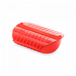 Конверт для запекания «Папильот» с паровой вставкой, 1.4 л, силикон, красный, LEKUE, Испания, Посуда для приготовления в СВЧ