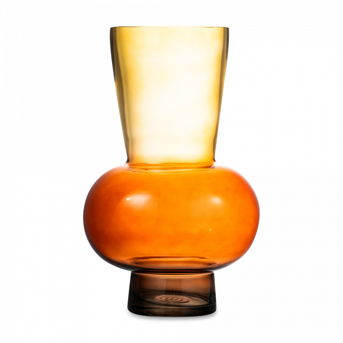 Ваза Триобль, 25 см, стекло, красно-коричневый, Rasteli, Бельгия