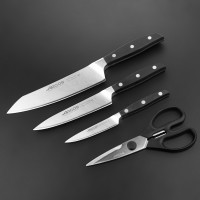 Набор из 3-х кухонных ножей с ножницами на деревянной подставке, серия Manhattan, ARCOS, Испания_00813690057945912023.jpg