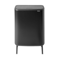 Контейнер для мусора, 60 л, нержавеющая сталь, черный, серия BO TOUCH BIN HI, BRABANTIA, Бельгия