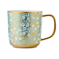 Кружка DAISY, 340 мл, фарфор, белый, золотой, WALMER, Великобритания