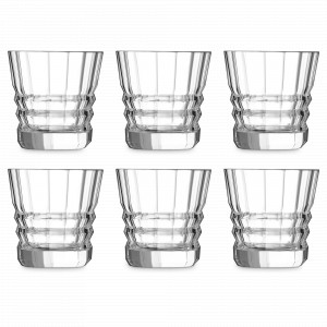 Набор из 6-ти стаканов для виски, 320 мл, хрустальное стекло, серия Architecte, CRISTAL D ARQUES, Франция, Бокалы для виски