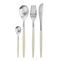 Набор столовых приборов на 6 персон, 24 предм., серия MIO matte ivory, CUTIPOL, Португалия