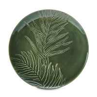 Блюдо сервировочное круглое Jardin, 35.5 см, керамика, зеленый, серия Mikasa Hampton, KITCHEN CRAFT, Великобритания