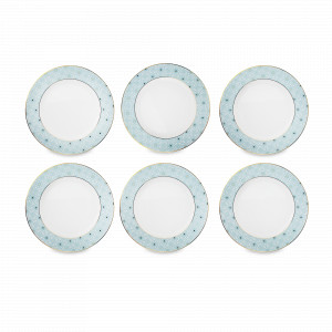 Набор из 6-ти закусочных тарелок, 23 см, фарфор, декор, серия Максим, MIX&amp;MATCH HOME, Китай, MIX & MATCH (Народная Республика Бангладеш)