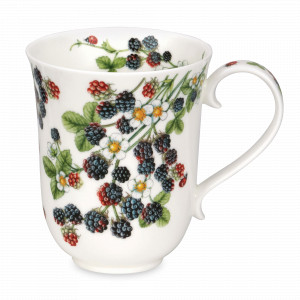 Кружка «Дикая ежевика», 330 мл, костяной фарфор, декор, серия Braemar, DUNOON, Великобритания, Кружки