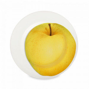 Тарелка десертная, 21,5 см, костяной фарфор, белый, желтый, серия Freedom, TAITU, Италия, TAITU (Италия)