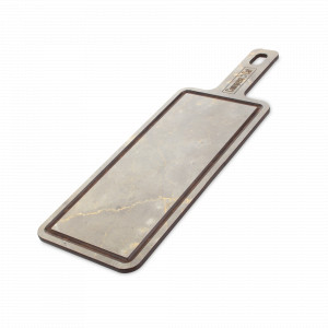 Доска композитная с желобом для сервировки и подачи, 36х12см, мрамор итальянский серый, серия ProFashion, ComposeEat, Россия, Сервировочные доски