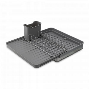 Сушилка для посуды раздвижная Atle, пластик, сталь, серый, SMART SOLUTIONS, Россия, Сушилки для посуды