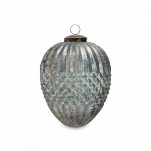 Украшение новогоднее Шишка подвес, 15 см, стекло, синий металлик, ROOMERS FURNITURE, Нидерланды, ROOMERS FURNITURE (Нидерланды)