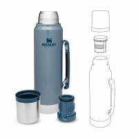 Термос Classic, объем: 1 л, цвет: голубой, STANLEY, США_00808370042269051315.jpg