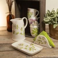 Кружка Origano, 350 мл, керамика, белый, декор, серия Rosemary, NUOVA CER, Италия_00821560059751115043.jpg